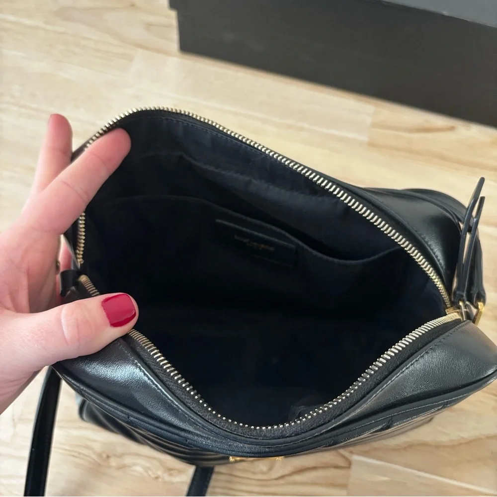 Saint Laurent Lou Camera Bag in Quilted Leather